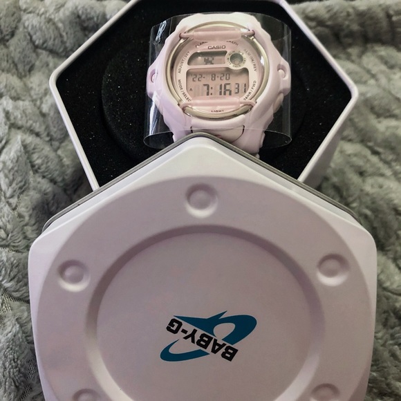 G-SHOCK:NWT, ORIGINAL BOX & MANUEL,BABY-G-PINK/PINK FACE, DIGITAL WOMEN’S WATCH. - Picture 6 of 10